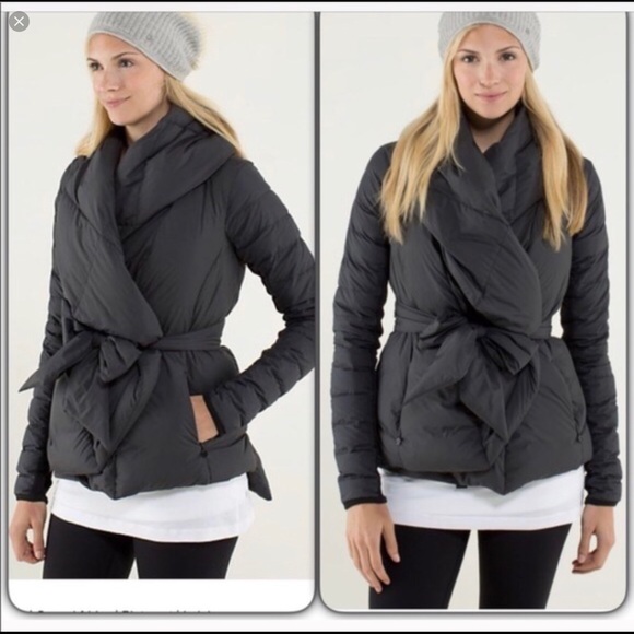 down wrap coat